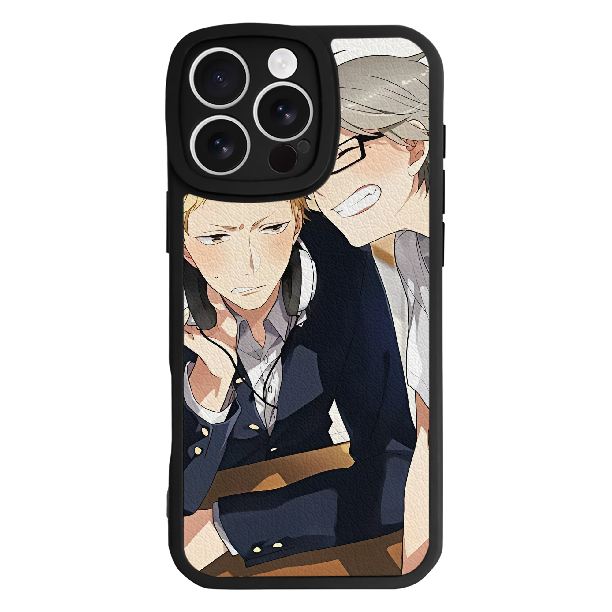 （画像用） ハイキュー!! Haikyu!! 【iPhone 16シリーズ対応】シリコンスマホケース（レザー調） 材質：シリコン